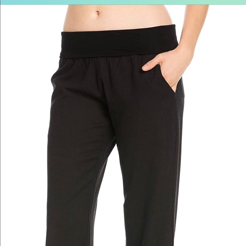 Fold Over Linen Pants
